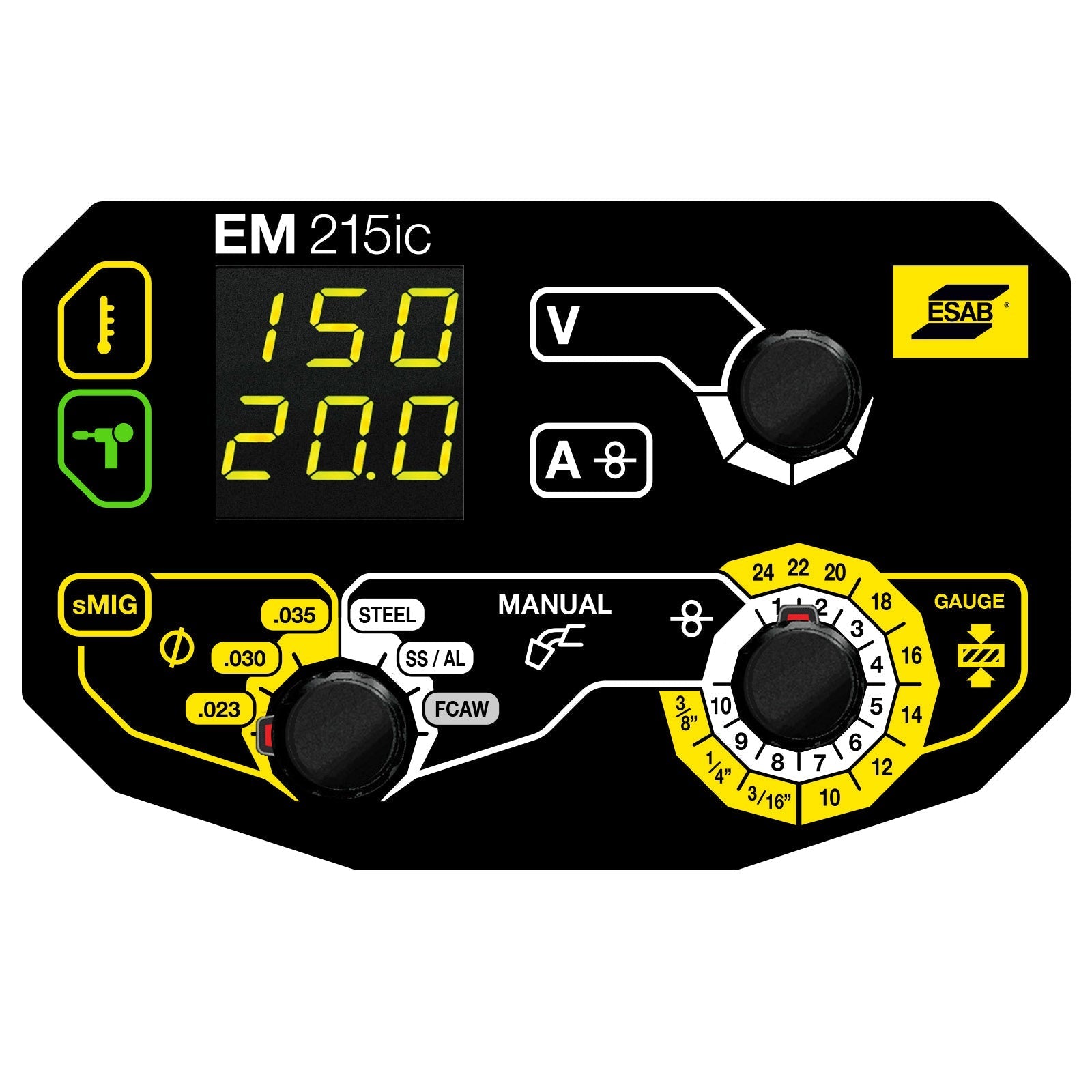 ESAB Rebel EM 215ic MIG Welder (MIG ONLY) Complete Pkg (0558102436)