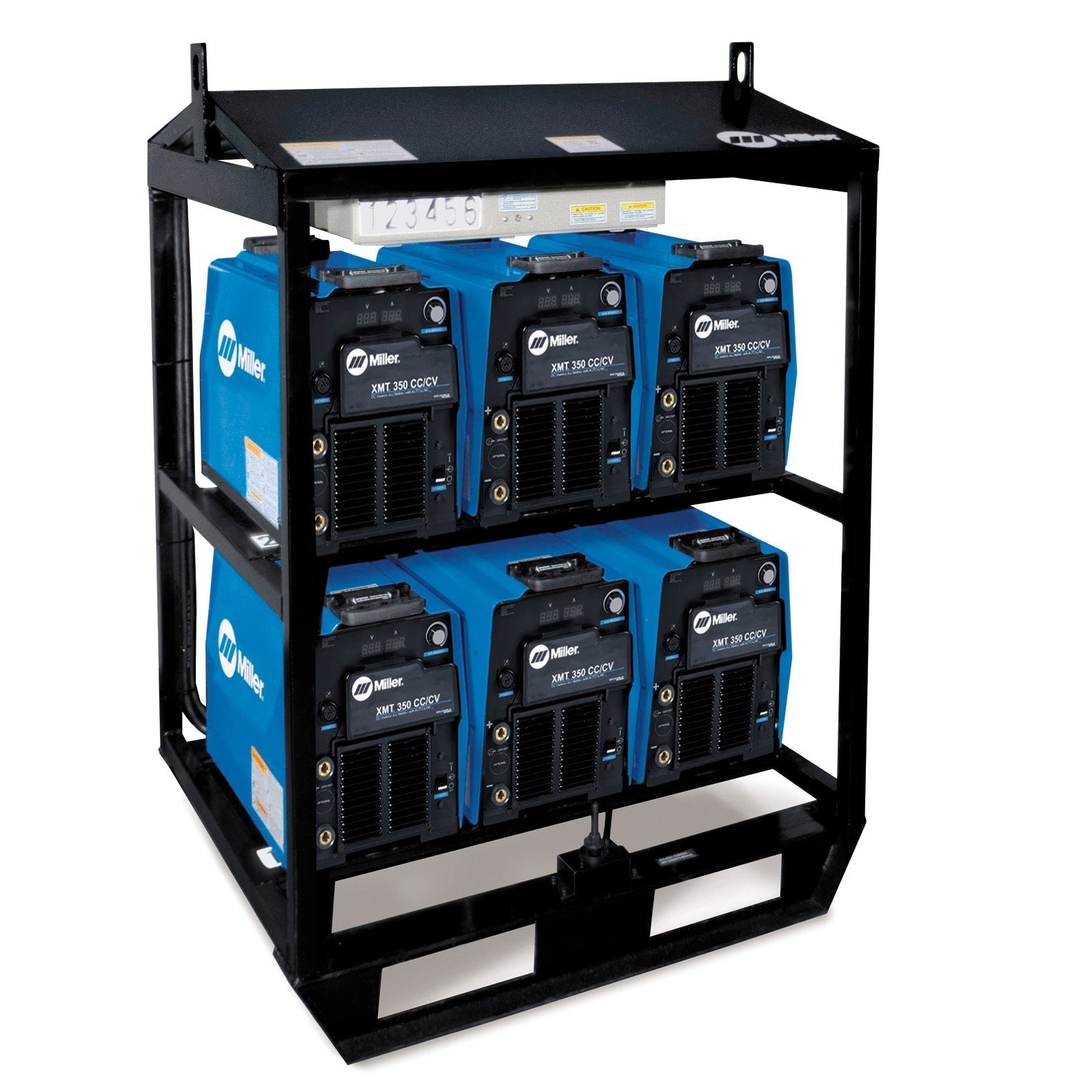 Miller XMT 350 VS 6-Pack Tweco-style Multioperator Rack (907228)