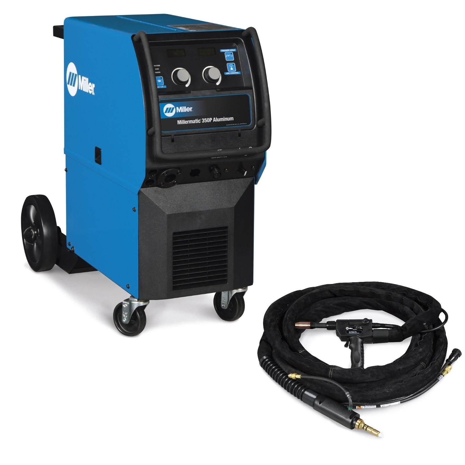 Miller Millermatic 350P Aluminum MIG Welder with 25-ft XR-Pistol-Pro Gun (951453)