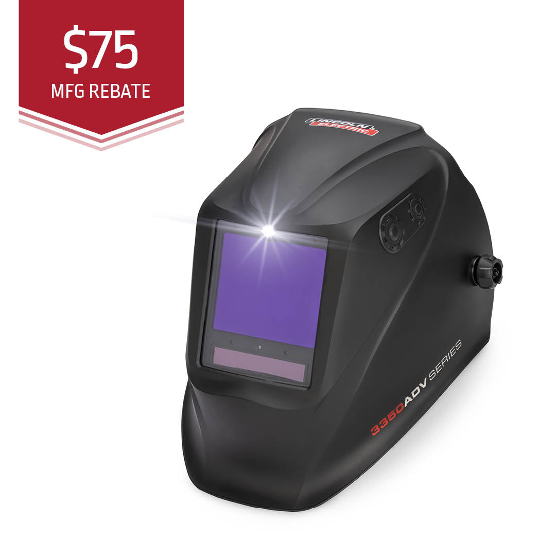 Lincoln Viking 3350 Series Black Auto Darkening Welding Helmet (K3034-4)