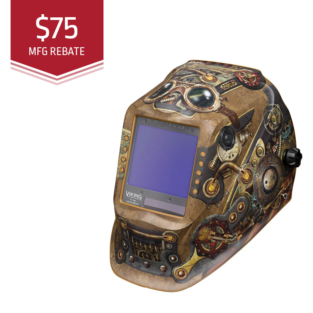 Lincoln Viking 3350 Series Steampunk Auto Darkening Welding Helmet (K3428-4)