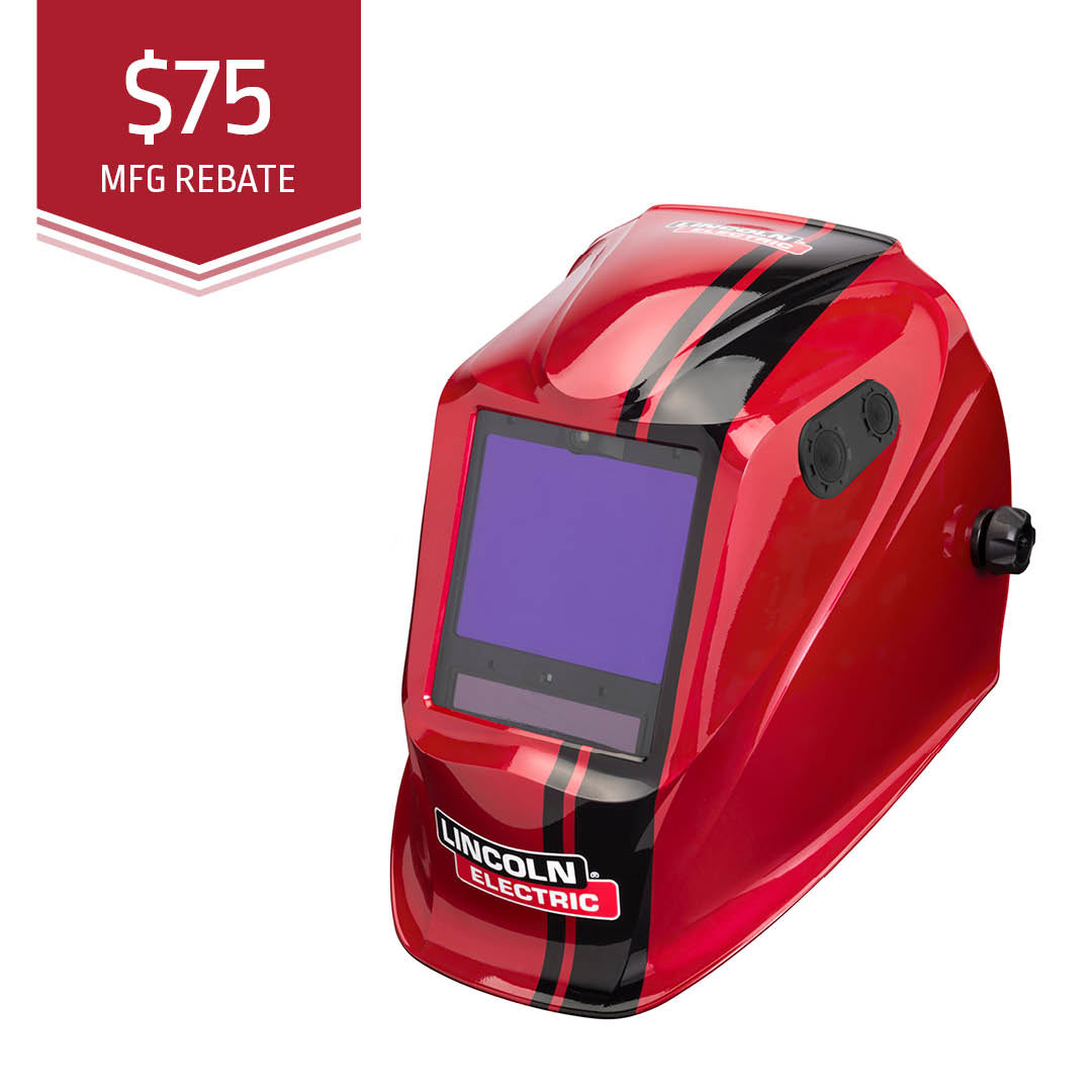 Lincoln Viking 3350 Code Red Welding Helmet (K4034-4)