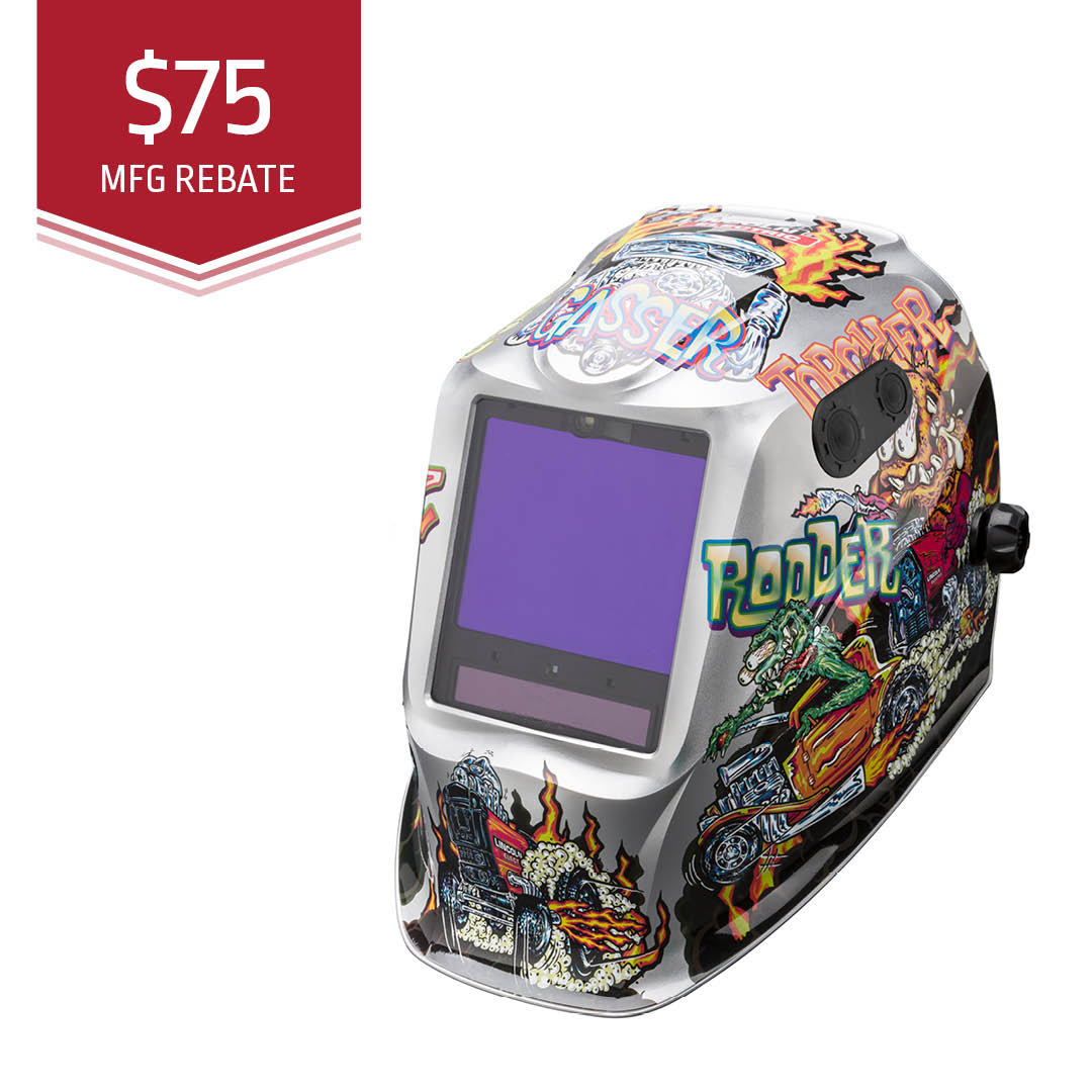 Lincoln Viking 3350 Series Hot Rodders Auto Darkening Welding Helmet (K4440-4)