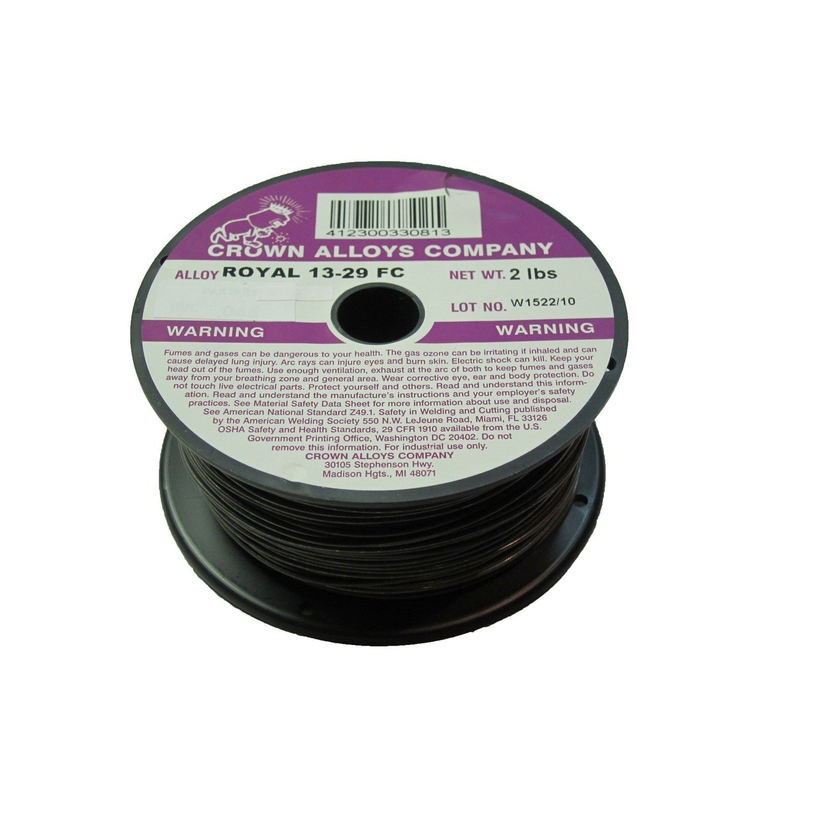 Crown Alloy 1/16 x 2# ROYAL 13-29FC Hard Surfacing MIG 2 lb SPOOL (RS1329/1L)