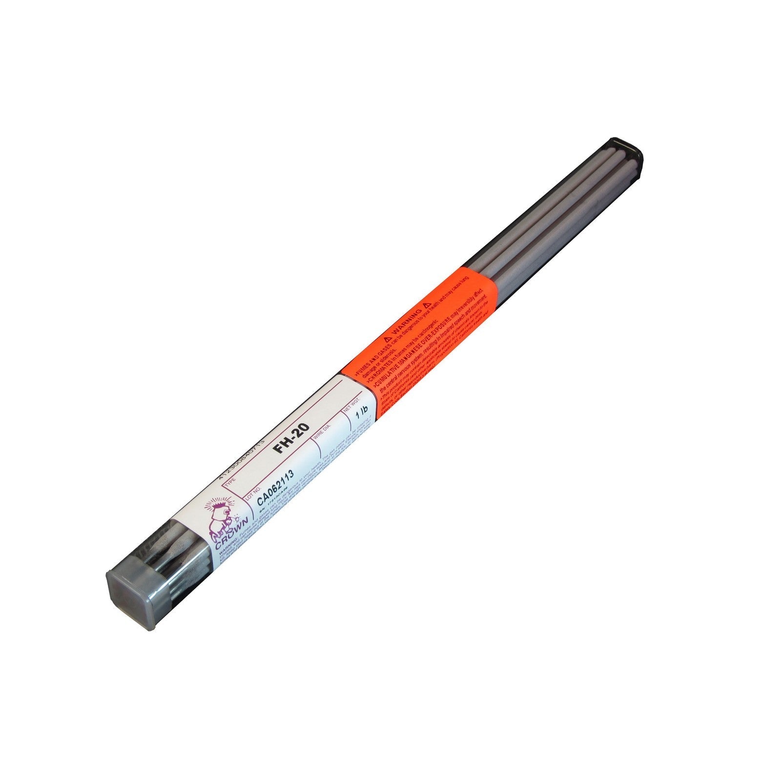 Crown Alloy 1/8 FH-20 BR.PKG. Flame Hardening (4130) Tool Steel ELECTRODE 1 lb TUBE (TEFH/EO-BP)