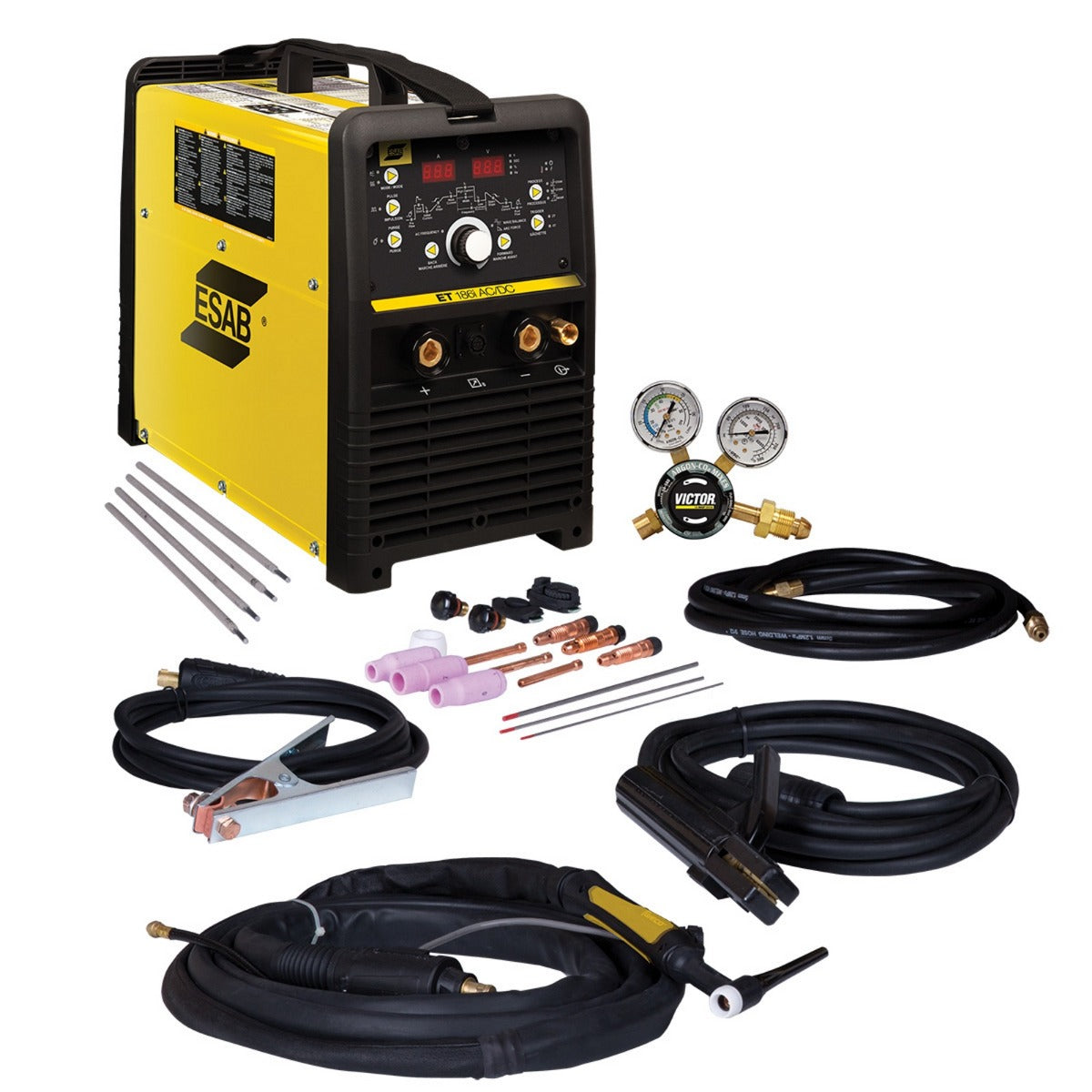 ESAB ET 186i AC/DC TIG & Stick Welder Package w/out Foot Control (W1006301)