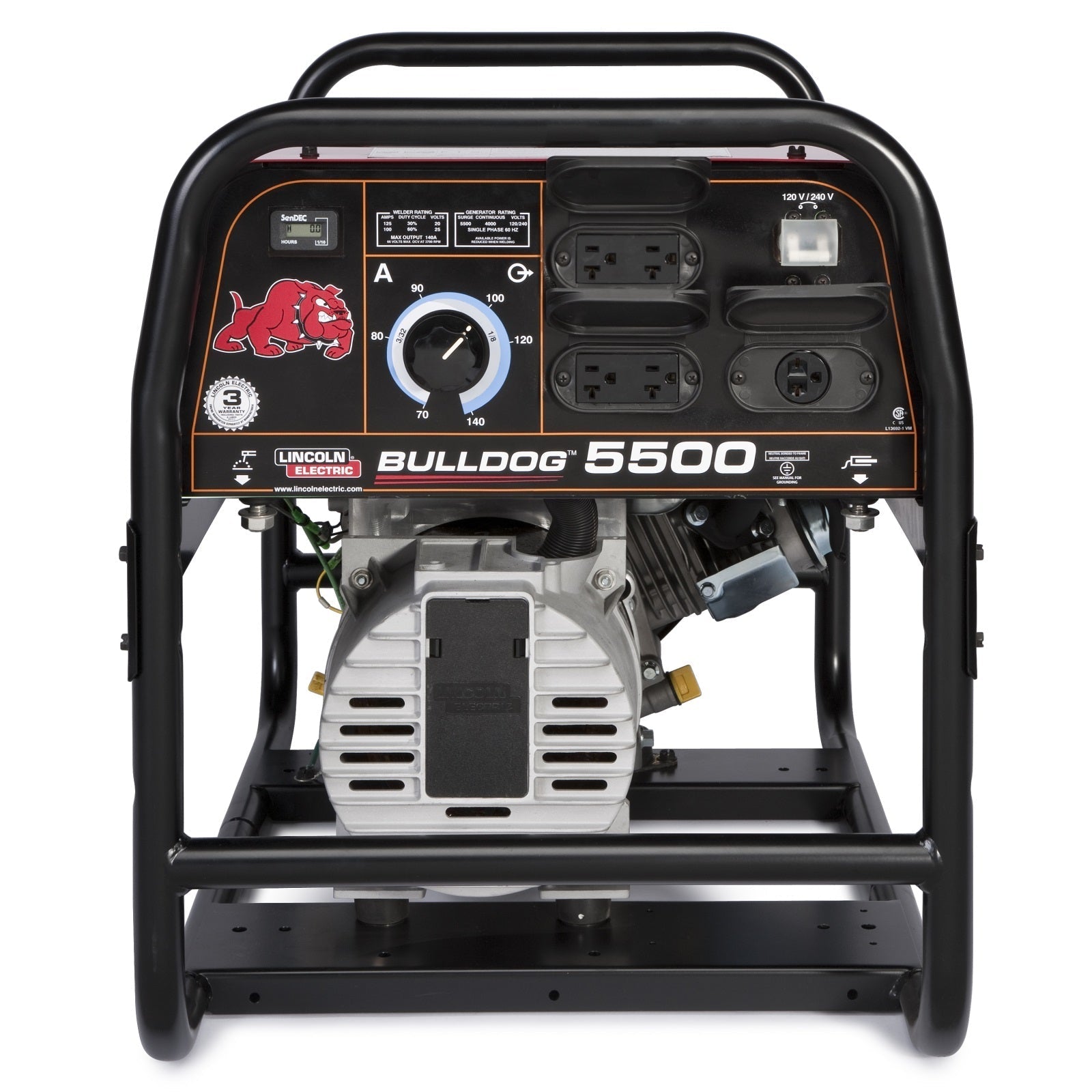 Lincoln Bulldog 5500 Welder Generator w/ Cover (K2708-2 & K2804-1)