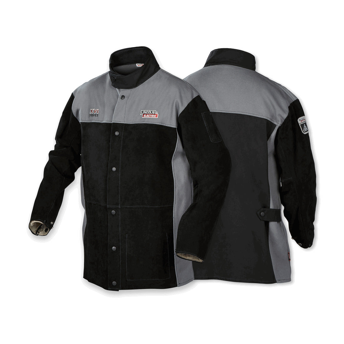 Lincoln XVI Series Heavy Duty Split Leather FR Welding Jacket - XL (K4933-XL)