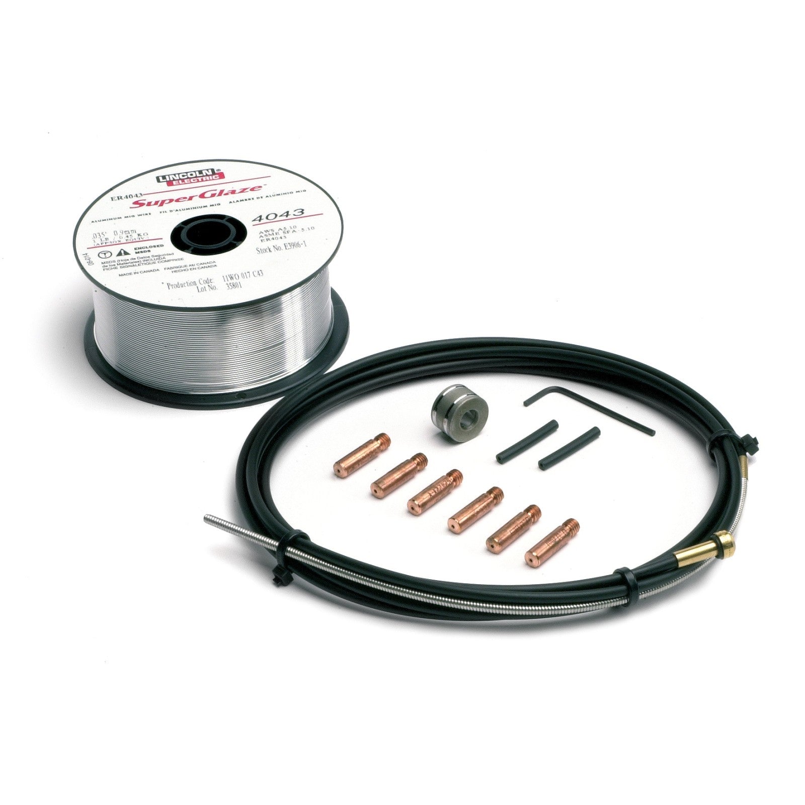 Lincoln Aluminum Kit with 1# 4043 Aluminum Wire (K664-2)